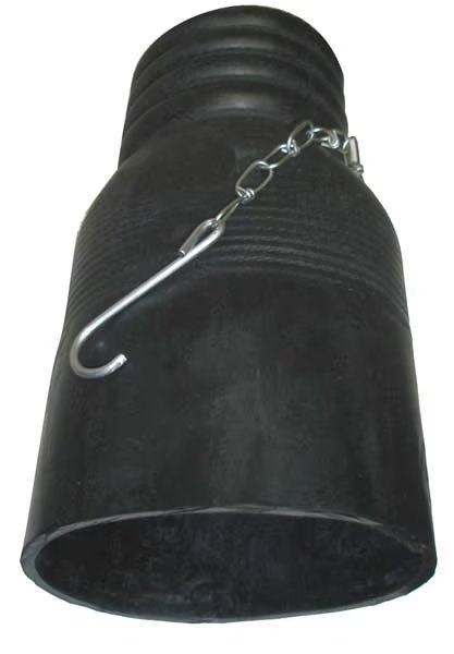 Tailpipe Adaptor, 3 In ID, 4 In OD, Rubber, Hi-Tech Duravent, Mfr#: 0651-0000-0004
