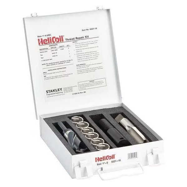 Free-Running Helical Insert Repair Kit, 1"-8, Stanley Engineered Fastening, Mfr#: 5521-16