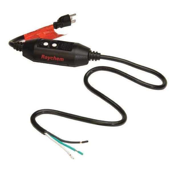 Plug In Cord Set, For Use With 120V WinterGard Heating Cables, Plastic, Raychem, Mfr#: 171527-000