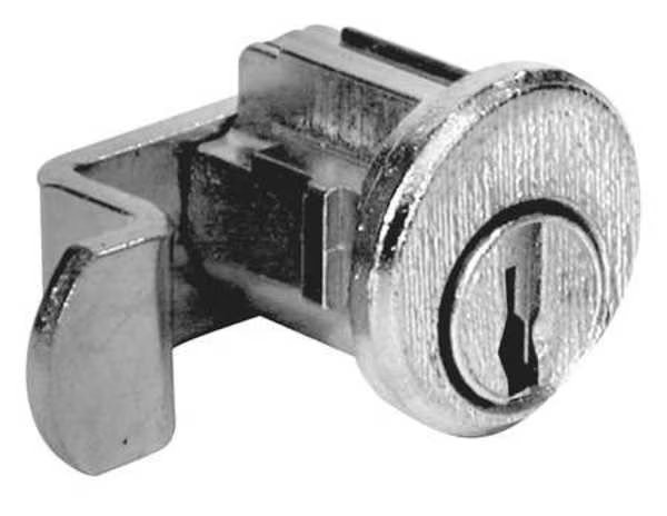 Pin Tumbler Keyed Cam Lock, Keyed Different, For Material Thickness 7/64 in, Compx National, Mfr#: C8713