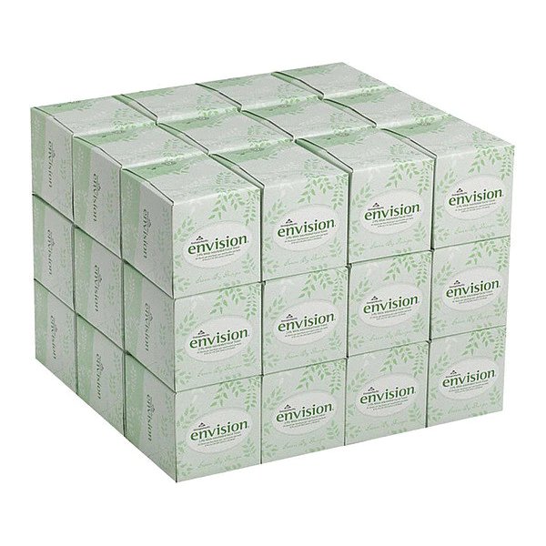 Pacific Blue Basic® 2-Ply Facial Tissue By Gp Pro (Georgia-Pacific), Cube Box, 36 Boxes Per Case
