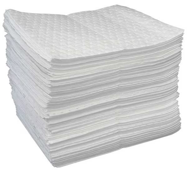 Sorbents, 25 gal, 15 in x 19 in, Universal, White, Polypropylene, Oil-Dri, Mfr#: L90812