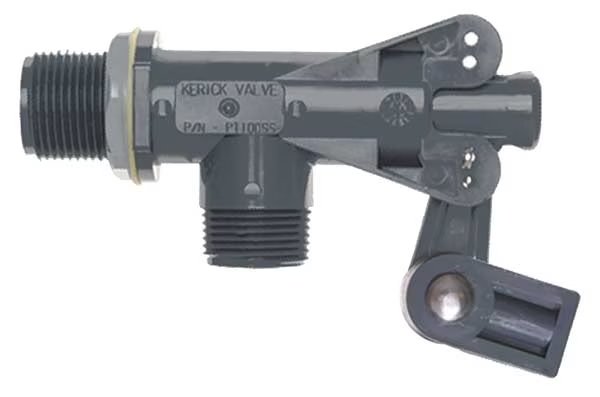 Float Valve, 1 In, PVC, Bulkhead Mount, Kerick, Mfr#: PT100SS