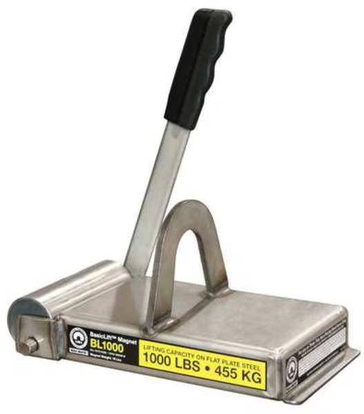 Lifting Magnet, 1000 lb Cap, 9-1/2 In OAL, Mag-Mate, Mfr#: BL1000