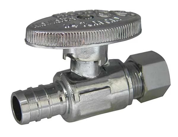 1/4-Turn Stop, Straight, 1/2 Inx3/8 In, Kissler, Mfr#: 88-9020