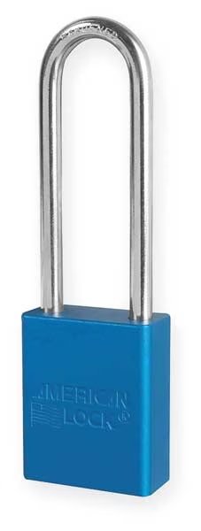 Lockout Padlock, KD, Blue, 1-7/8"H, American Lock, Mfr#: A1107BLU