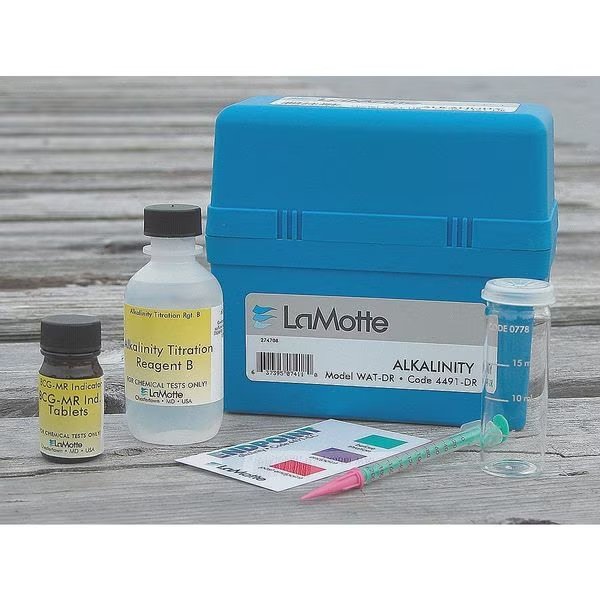 Water Testing Kit, Alkalinity, 0to 200 PPM, Lamotte, Mfr#: 4491-DR-01