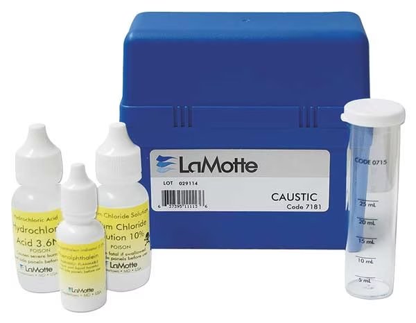 Water Quality Testing Kit, Caustic, Lamotte, Mfr#: 7181-01