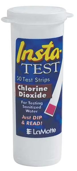 Test Strip, Chlorine Dioxide, PK50, Lamotte, Mfr#: 2999LR