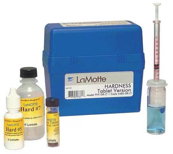 Water Testing Kit, Hardness, 0 to 200 PPM, Lamotte, Mfr#: 4482-LI-02
