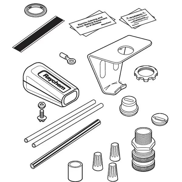 Permanent Power Connection Kit, For Use With WinterGard Heating Cables, Raychem, Mfr#: 000667-000