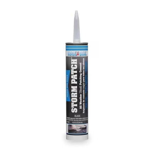Rubberized Cement Patch, 10.5 oz, Tube, Black, Storm Patch, Kool Seal, Mfr#: KS0083300-01