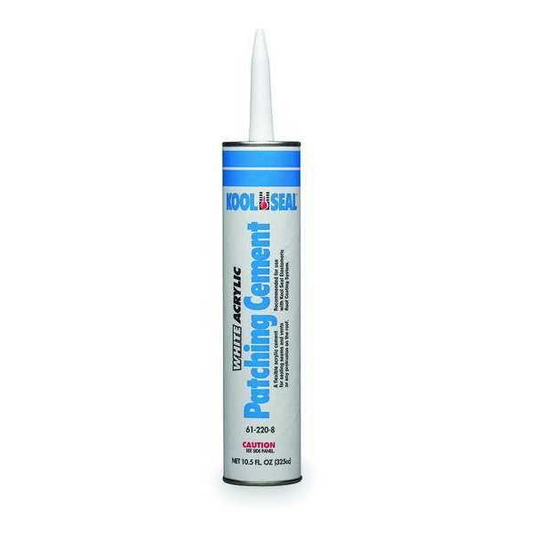 Acrylic Patching Cement, 10.5 oz, Cartridge, White, Storm Patch, Kool Seal, Mfr#: KS0085100-01