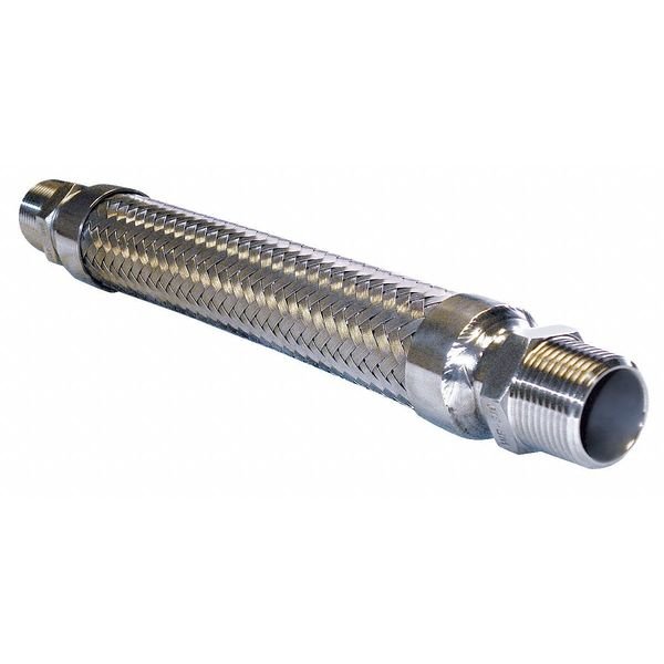 1/2" Dia x 18" L 321 SS Flexible Metal Hose, Hose Master, Mfr#: GM050SHM180