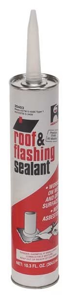 Roof Flashing Sealant, Black, 10.3 oz, Hercules, Mfr#: 25403