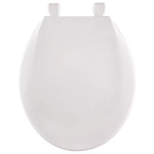 Toilet Seat, With Cover, Plastic, Round, White, Centoco, Mfr#: GR1200BP8-001