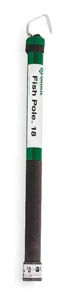 Telescoping Fish Stick, 18 ft, Fiberglass, Greenlee, Mfr#: FP18
