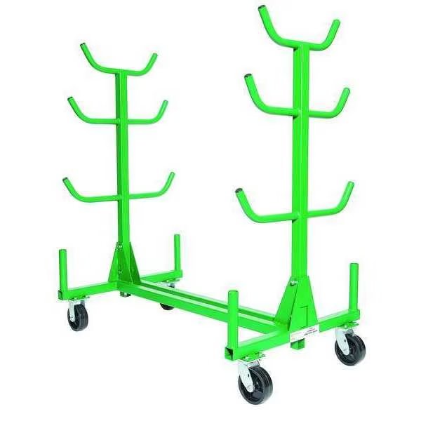 Pipe Rack, Mobile, 7 Bin, Greenlee, Mfr#: 668