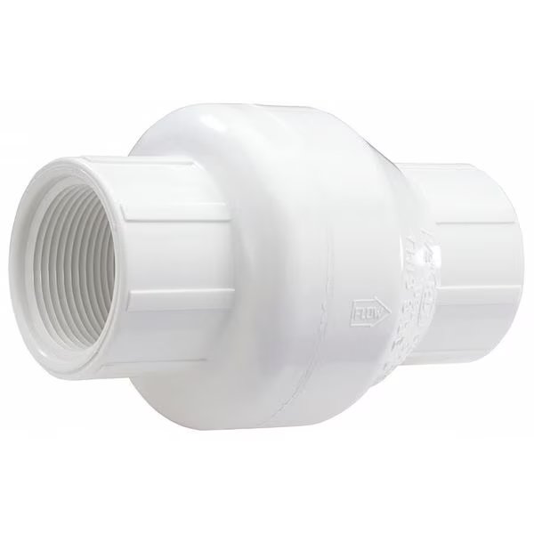 1-1/4" FNPT PVC Swing Check Valve, Nds, Mfr#: 1520-12F