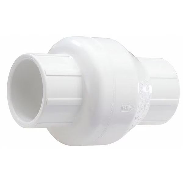 1-1/4" Hub PVC Swing Check Valve, Nds, Mfr#: 1520-12