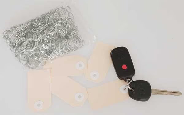 Key Tag With 3/4 In Ring, PK1000, Slip-N-Grip, Mfr#: M-FB-P9833-13