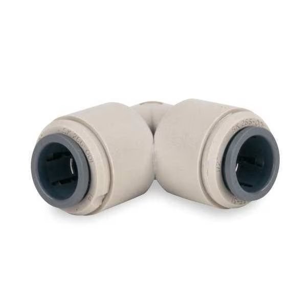 Push-to-Connect Union Elbow, 5/16 in Tube Size, Acetal, Gray, 10 PK, John Guest, Mfr#: PM0308S-PK10