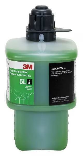 Quat Disinfecting Cleaner, 2L Bottle, 3M, Mfr#: 5L