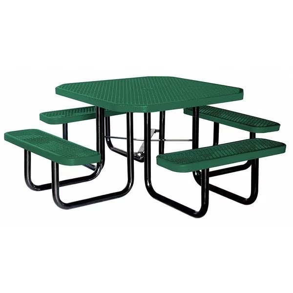 Picnic Table, 80" W x80" D, Green, EnjoyTool Select, Mfr#: 4HUV6
