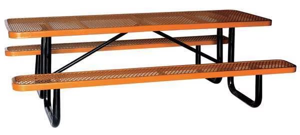 Picnic Table, W x96" D, Brown, EnjoyTool Select, Mfr#: 4HUX3