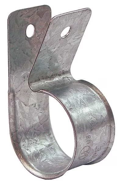 Galvanized Steel Single Hole Wrap Strap, 1-1/2" Pipe Size, EnjoyTool Select, Mfr#: 0500381066