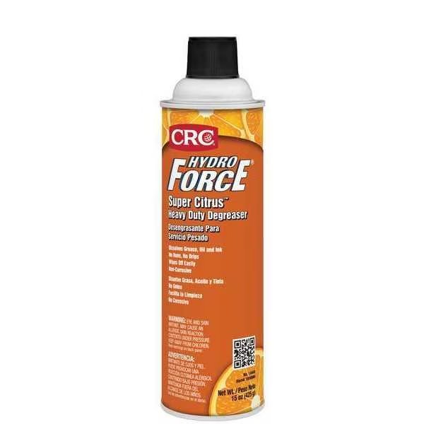 Hydro Force Super Citrus Cleaner/Degreaser, Aerosol Spray Can, Crc, Mfr#: 14440