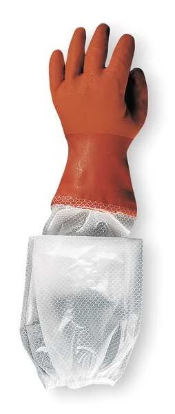 25" Chemical Resistant Gloves with Vinyl Sleeve, PVC, L, 1 PR, Showa, Mfr#: 640L-09