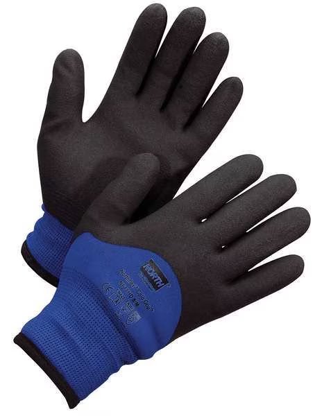 Cut Resistant Coated Gloves, 2 Cut Level, 15 ga, Black/Blue, 2XL, Honeywell, Mfr#: NF11HD/11XXL
