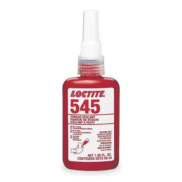 Pipe Thread Sealant 8.5 fl oz, Bottle, 545, Purple, Liquid, Loctite, Mfr#: 195662