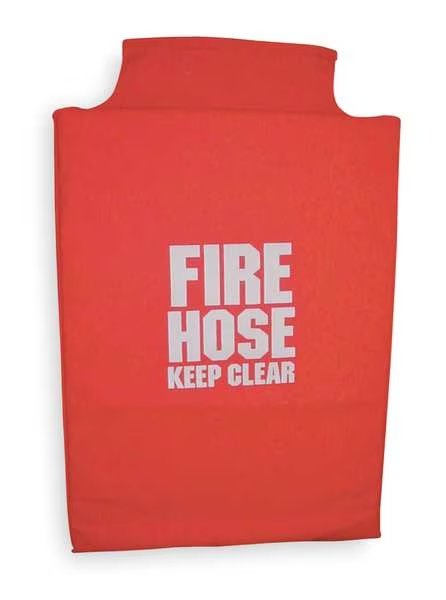 Fire Hose Cover, 32 In.L, 22 In.W, Red, Moon American, Mfr#: 139-29