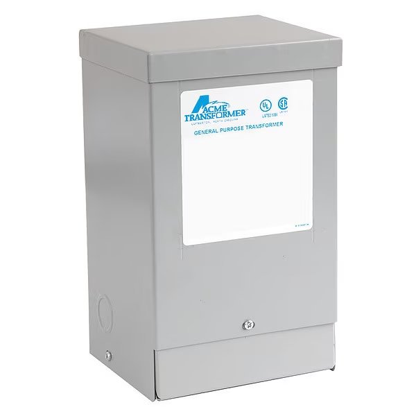 Buck Boost Transformer, 500 VA, NEMA 3R, 115°C, 12/24V AC, 120/240V AC, Acme Electric, Mfr#: T181051