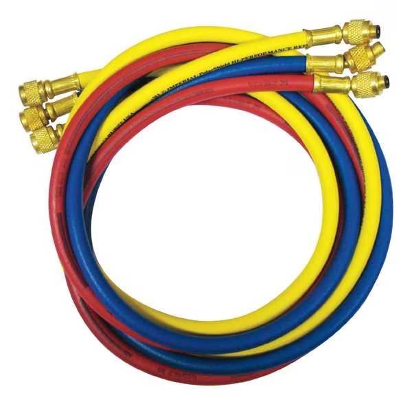 Manifold Hose Set, 60 In, Red, Yellow, Blue, Imperial, Mfr#: 805-MRS