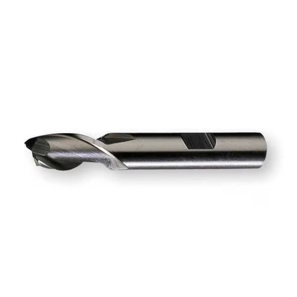 2-Flute HSS Square Single End Mill Cleveland HG-2 Bright 5/8"x5/8"x1-5/16"x3-3/4", Cleveland, Mfr#: C41623