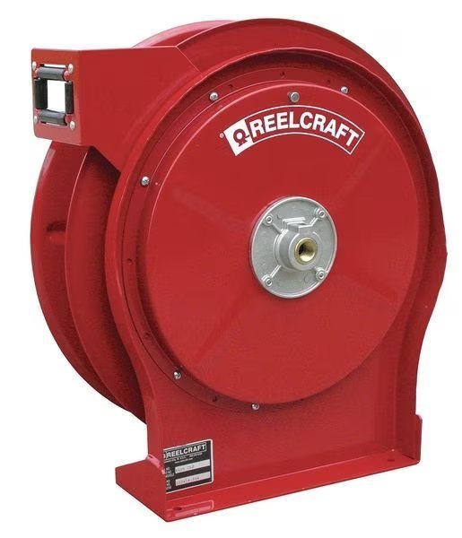 Spring Return Hose Reel, 3/8 in Hose Dia., 50 ft Length, 500 psi, Reelcraft, Mfr#: 5605 OLP