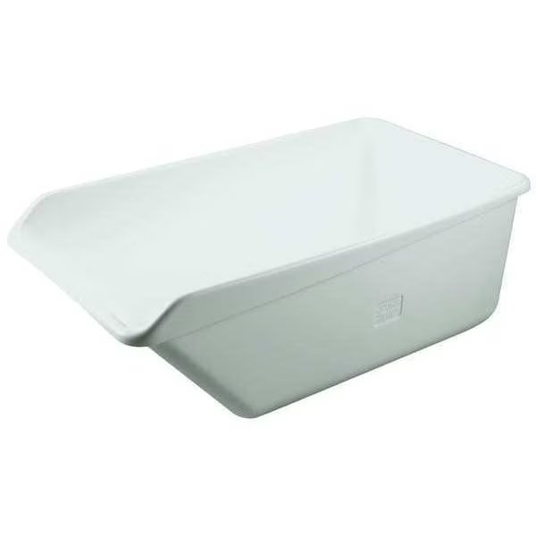 Hopper Tub, White, Polyethylene, Remco, Mfr#: 69015