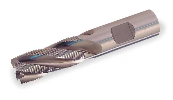 4-Flute Cobalt 8% Fine Square Single Roughing End Mill Cleveland RG6 Bright 5/8x5/8x1-5/8x3-3/4, Cleveland, Mfr#: C30833