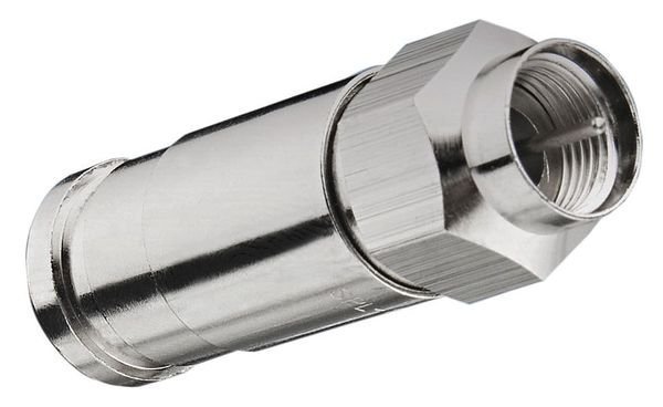 Coax Conn, F-Type, RG11 Reg/Tri/Quad, PK10, Power First, Mfr#: 4LWY5
