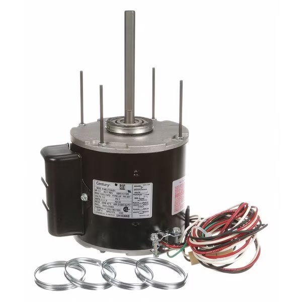 Unit Heater Motor, 1/3 HP, 1100,115 V, 48Y, Century, Mfr#: UH1036NB