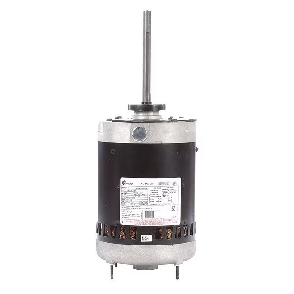 Condenser Fan Motor, 1/2 HP, 1140 rpm, 60Hz, Century, Mfr#: H564