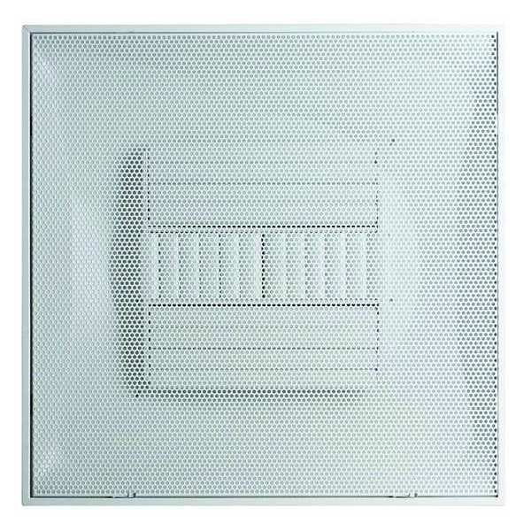 10 in Square Perforated Ceiling Tile Diffuser, White, EnjoyTool Select, Mfr#: 4MJU9