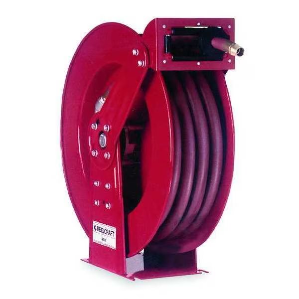 Spring Return Hose Reel, 1 in Hose Dia., 50 ft Length, 250 psi, Reelcraft, Mfr#: D84050 OLP