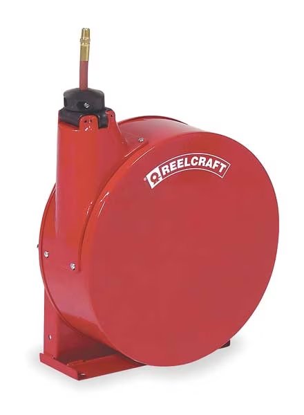 Spring Return Hose Reel, 1/4 in Hose Dia., 50 ft Length, 300 psi, Reelcraft, Mfr#: 5450 ELP