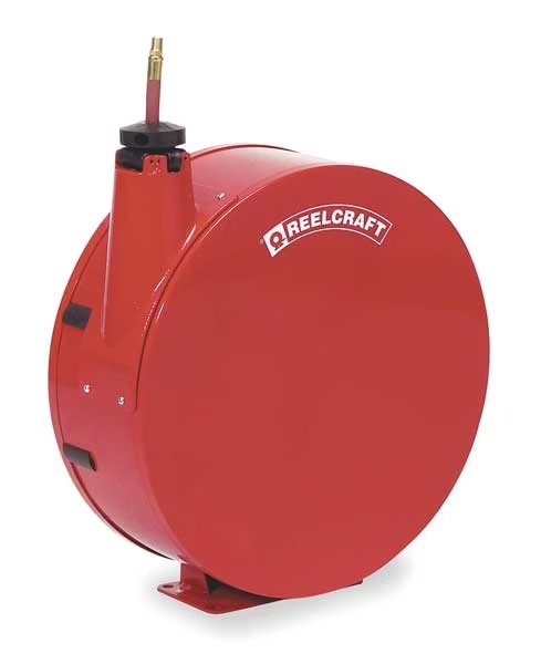 Spring Return Hose Reel, 1/2 in Hose Dia., 50 ft Length, 300 psi, Reelcraft, Mfr#: 7850 ELP