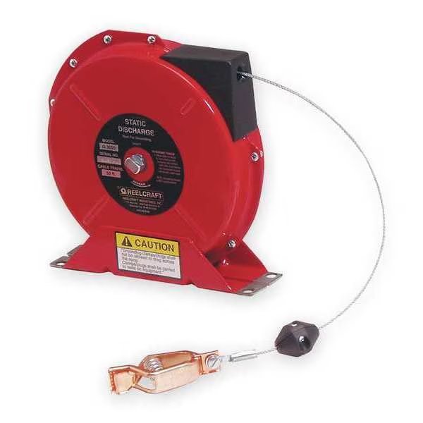 Cable Reel, 50 ft, Spring Return, Red, Reelcraft, Mfr#: G 3050