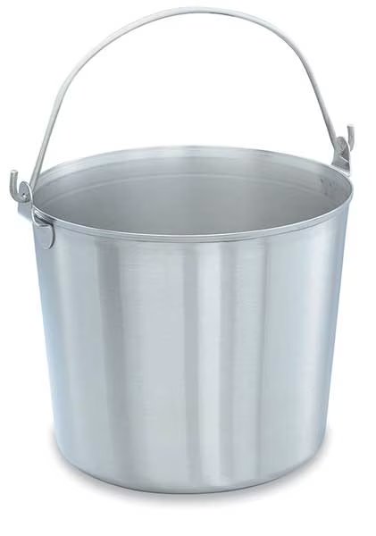 16 qt. Dairy Pail, Silver, Stainless Steel, Vollrath, Mfr#: 59150